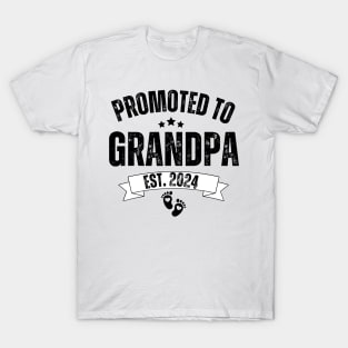 Pregnancy Announcement Gifts for Grandparents, Promoted to Grandma & Grandpa T-Shirt